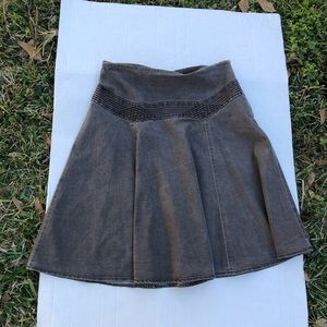 Lerry Levine skirt women’s brown denim skirt sz 6